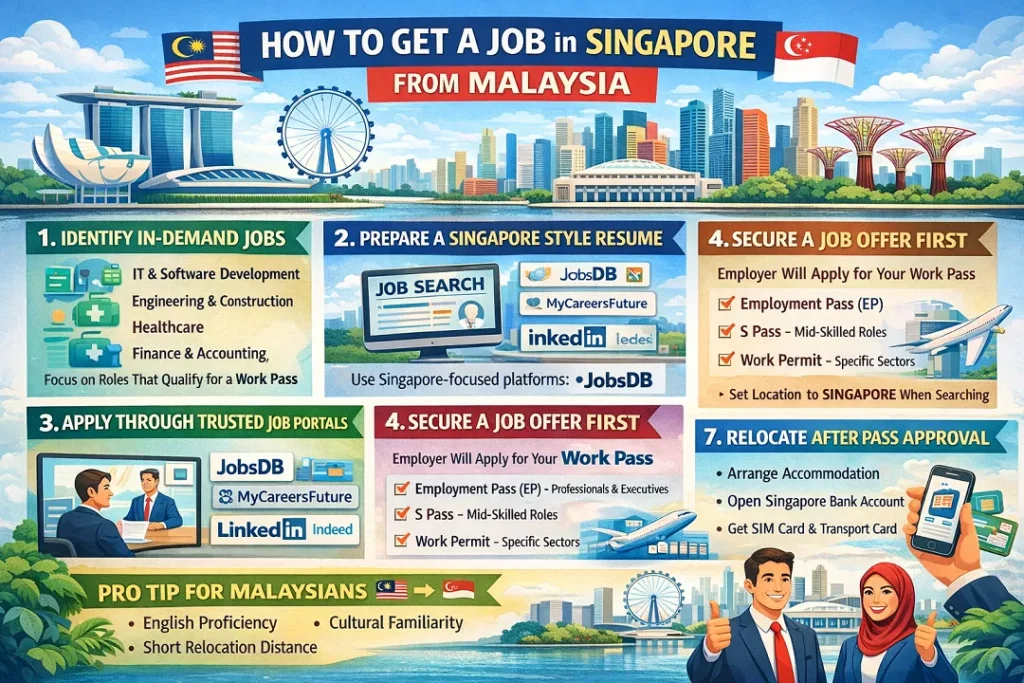 How to Get a Job in Singapore from Malaysia