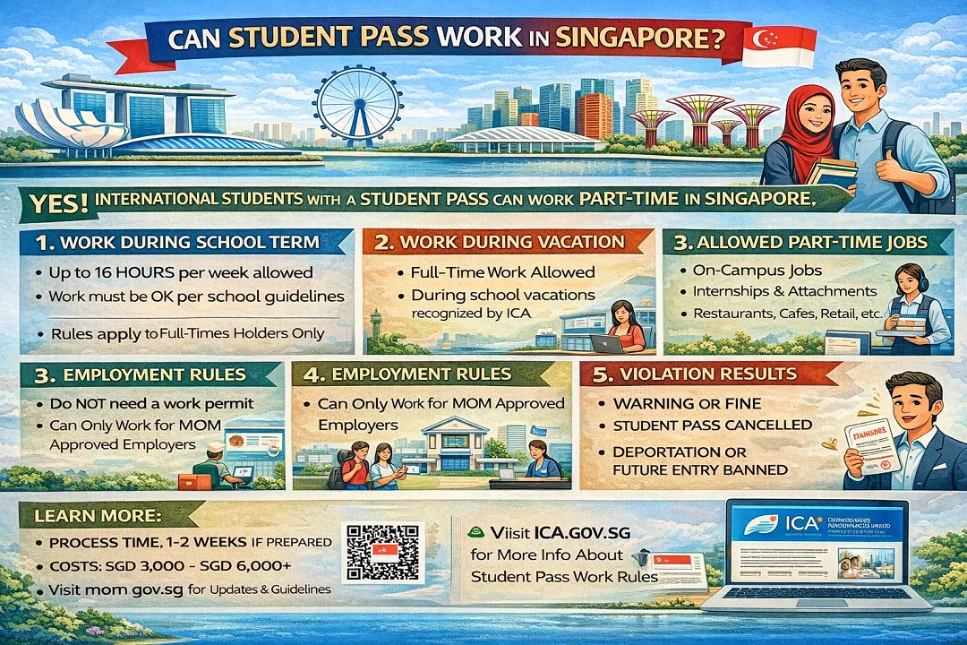 Can Student Pass Work in Singapore