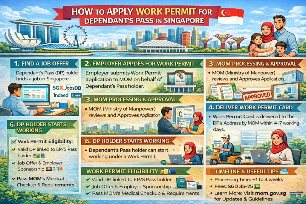 How to Apply Work Permit for Dependants Pass in Singapore