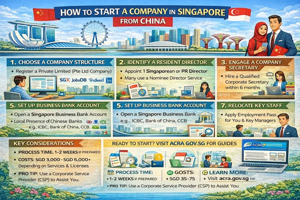 How to Start a Company in Singapore from China