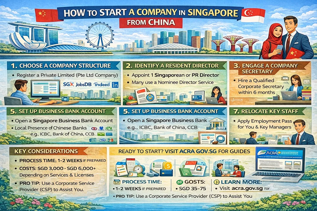 How to Start a Company in Singapore from China